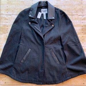 NWT Bethany Mota Black Cape with Pockets